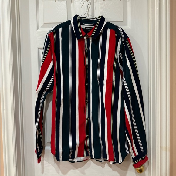 Men’s Multicolor Plaid Flannel Fleece Button Up Shirt Warm NEW - Picture 1 of 3